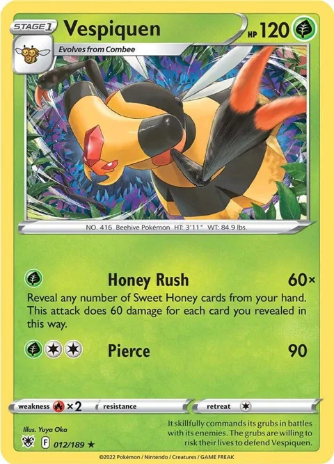 Vespiquen #012/189 Pokémon card from Astral Radiance