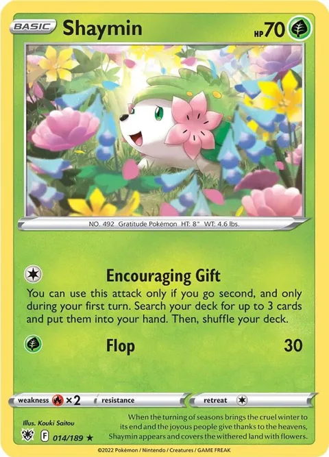Shaymin #014/189 Reverse Holofoil Pokémon card from Astral Radiance