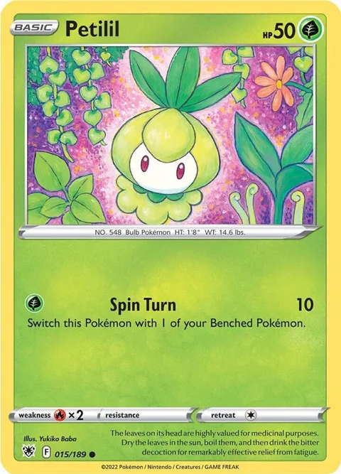 Petilil #015/189 Pokémon card from Astral Radiance
