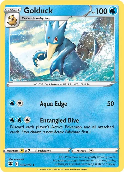 Golduck #029/189 Pokémon card from Astral Radiance