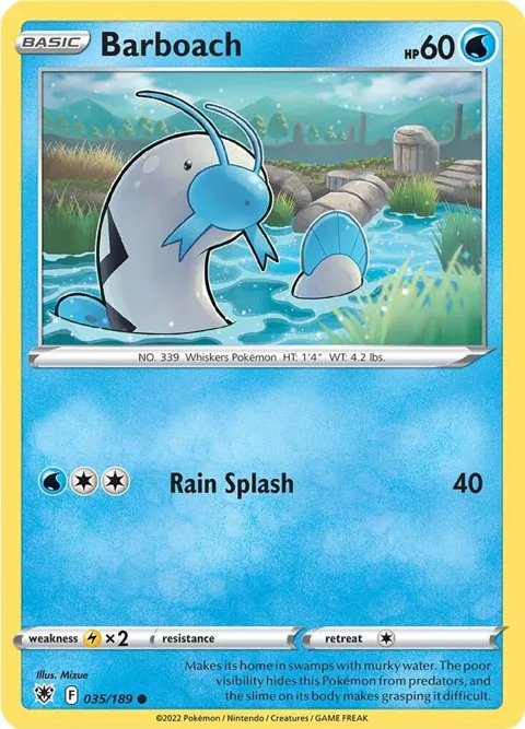 Barboach #035/189 Pokémon card from Astral Radiance
