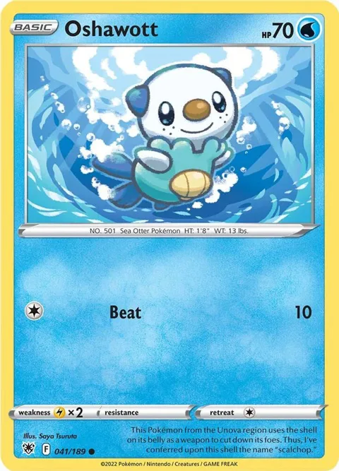Oshawott #041/189 Pokémon card from Astral Radiance