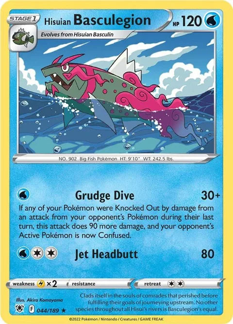 Hisuian Basculegion #044/189 Pokémon card from Astral Radiance