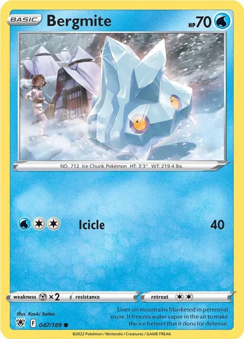 Bergmite #047/189 Pokémon card from Astral Radiance