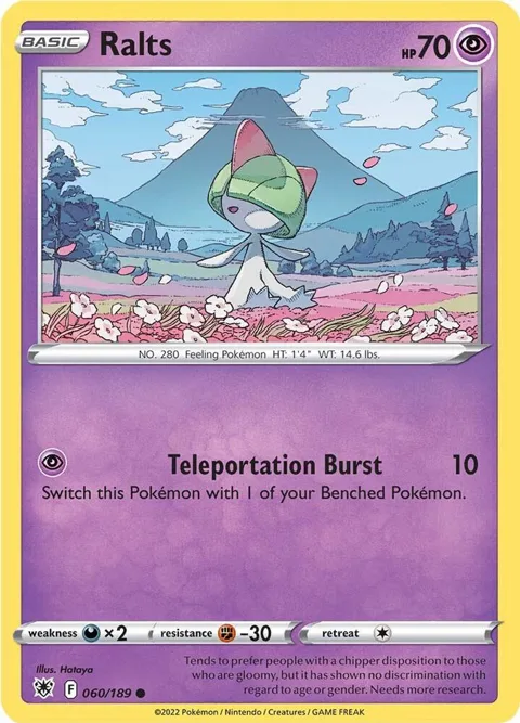 Ralts #060/189 Pokémon card from Astral Radiance