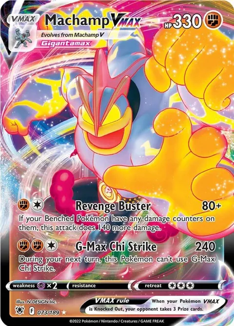 Machamp VMAX #073/189 Holofoil Pokémon card from Astral Radiance