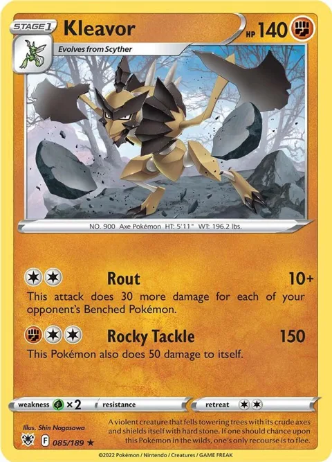 Kleavor 85 #085/189 Reverse Holofoil Pokémon card from Astral Radiance