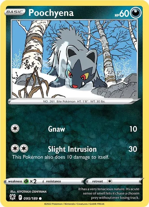 Poochyena #095/189 Pokémon card from Astral Radiance