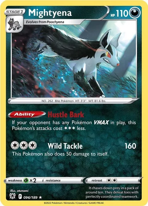 Mightyena #096/189 Pokémon card from Astral Radiance