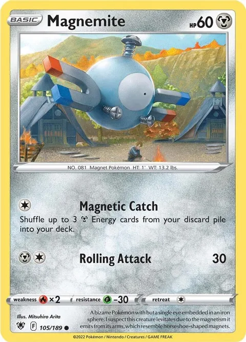 Magnemite #105/189 Pokémon card from Astral Radiance