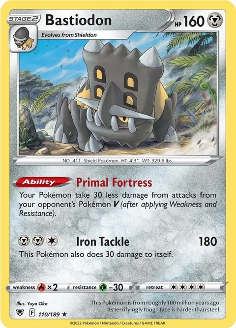 Bastiodon #110/189 Holofoil Pokémon card from Astral Radiance