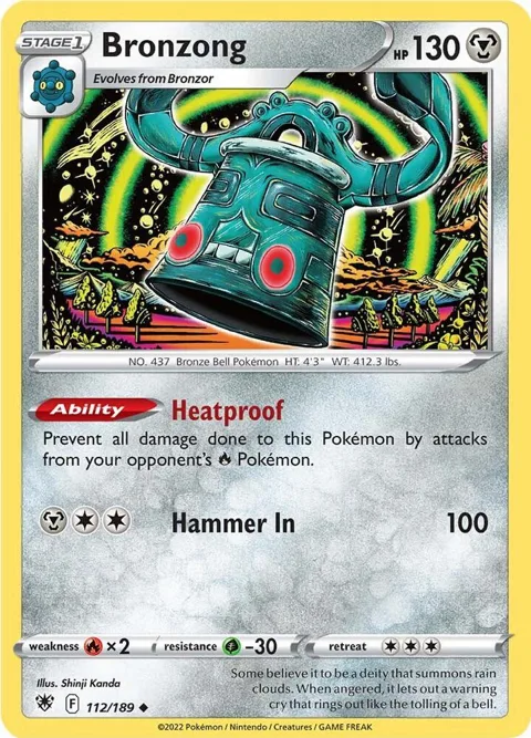 Bronzong #112/189 Pokémon card from Astral Radiance