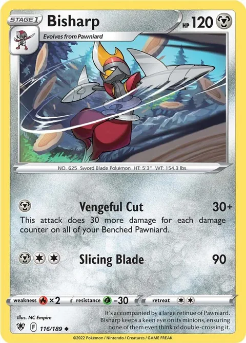 Bisharp #116/189 Reverse Holofoil Pokémon card from Astral Radiance