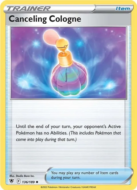 Canceling Cologne #136/189 Pokémon card from Astral Radiance