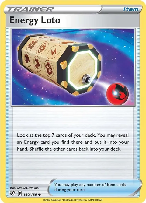 Energy Loto #140/189 Reverse Holofoil Pokémon card from Astral Radiance