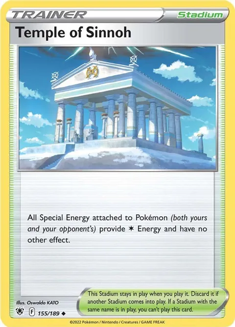 Temple of Sinnoh #155/189 Pokémon card from Astral Radiance