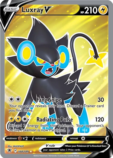 Luxray V Full Art #168/189 Holofoil Pokémon card from Astral Radiance