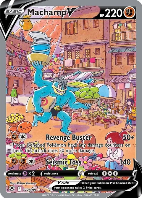 Machamp V Alt Art #172/189 Holofoil Pokémon card from Astral Radiance