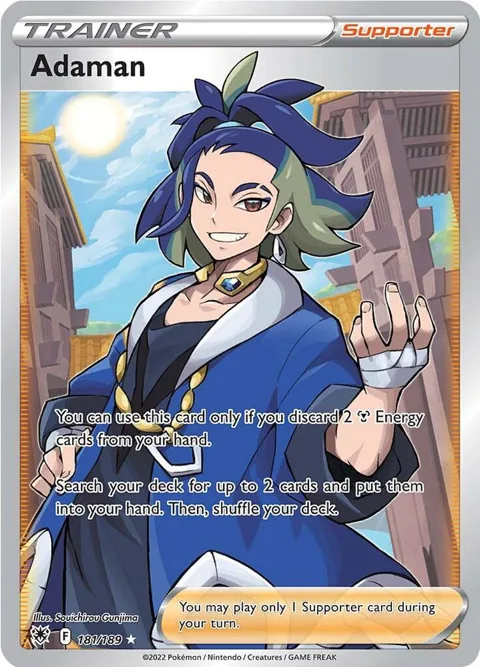 Adaman Full Art #181/189 Holofoil Pokémon card from Astral Radiance