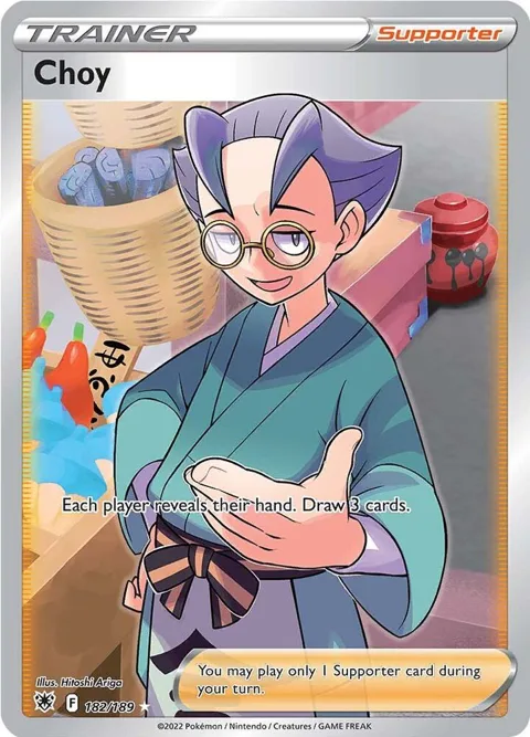 Choy Full Art #182/189 Holofoil Pokémon card from Astral Radiance