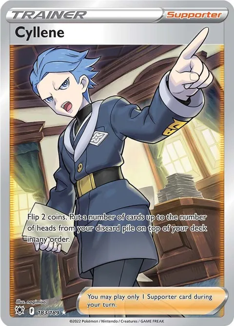 Cyllene Full Art #183/189 Holofoil Pokémon card from Astral Radiance