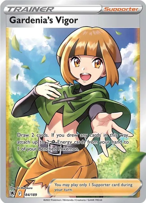 Gardenia's Vigor Full Art #184/189 Holofoil Pokémon card from Astral Radiance