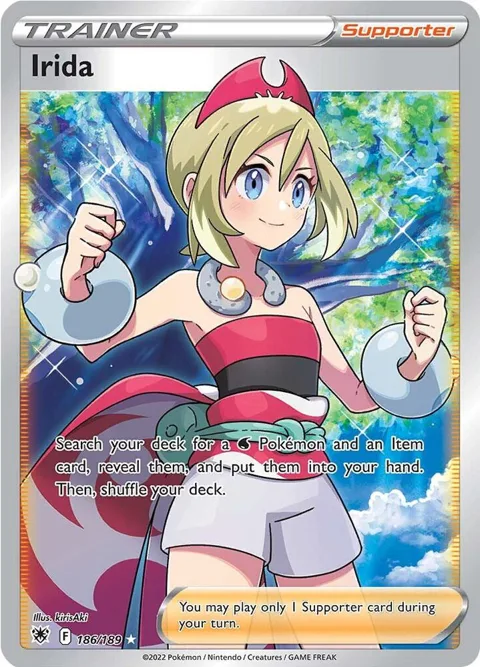 Irida Full Art #186/189 Holofoil Pokémon card from Astral Radiance