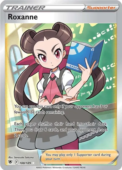 Roxanne Full Art #188/189 Holofoil Pokémon card from Astral Radiance