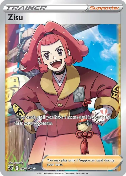 Zisu Full Art #189/189 Holofoil Pokémon card from Astral Radiance