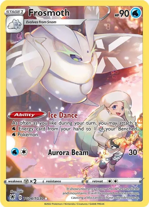 Frosmoth #TG04/TG30 Holofoil Pokémon card from Astral Radiance Trainer Gallery