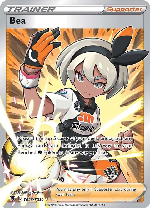 Bea #TG25/TG30 Holofoil Pokémon card from Astral Radiance Trainer Gallery