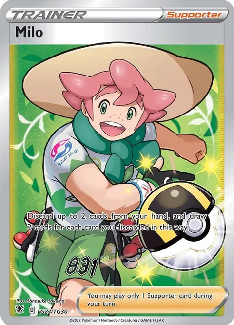 Milo #TG27/TG30 Holofoil Pokémon card from Astral Radiance Trainer Gallery