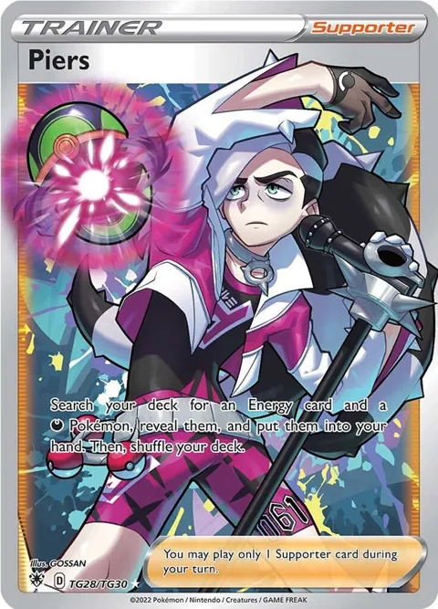Piers #TG28/TG30 Holofoil Pokémon card from Astral Radiance Trainer Gallery