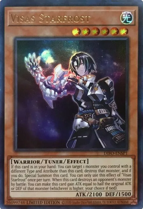 Visas Starfrost DIFO-ENSP1 Yu-Gi-Oh card from Dimension Force