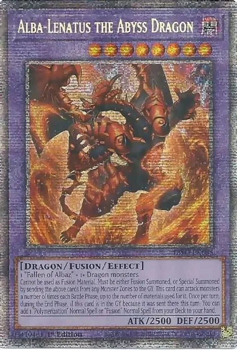 Alba-Lenatus the Abyss Dragon Starlight Rare DIFO-EN035 Yu-Gi-Oh card from Dimension Force
