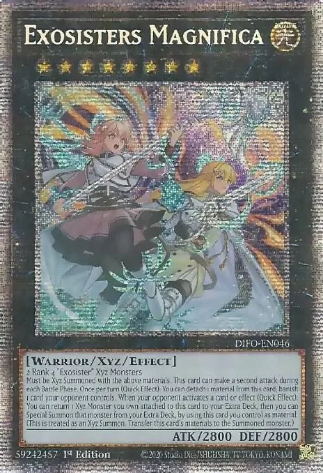 Exosisters Magnifica Starlight Rare DIFO-EN046 Yu-Gi-Oh card from Dimension Force