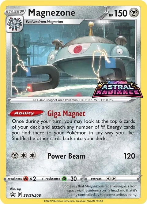 Magnezone #SWSH208 Holofoil Pokémon card from Sword & Shield Promo Cards