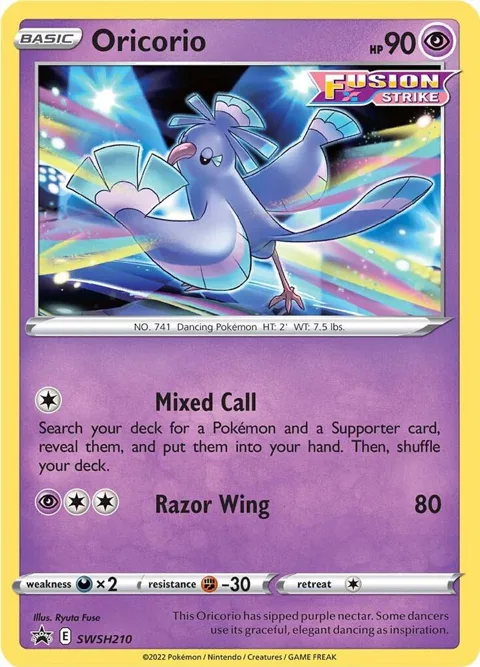 Oricorio #SWSH210 Holofoil Pokémon card from Sword & Shield Promo Cards