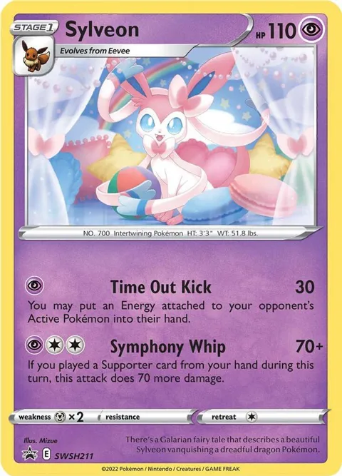 Sylveon #SWSH211 Holofoil Pokémon card from Sword & Shield Promo Cards