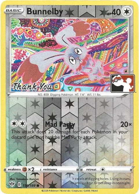 Bunnelby - 150/189 Thank You Promo #150/189 Reverse Holofoil Pokémon card from Miscellaneous Cards & Products
