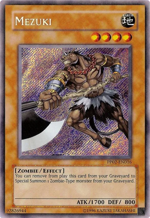 Mezuki PP02-EN016 Yu-Gi-Oh card from Premium Pack 2