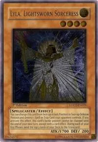 Lyla, Lightsworn Sorceress Ultimate Rare LODT-EN019 LODT 1st Edition Yu-Gi-Oh card from Light of Destruction