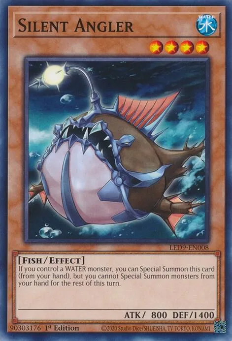 Silent Angler LED9-EN008 Yu-Gi-Oh card from Legendary Duelists: Duels From the Deep