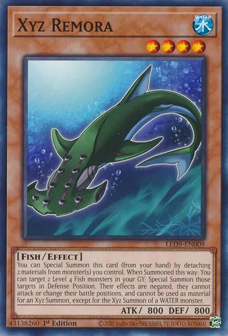 Xyz Remora LED9-EN009 Yu-Gi-Oh card from Legendary Duelists: Duels From the Deep