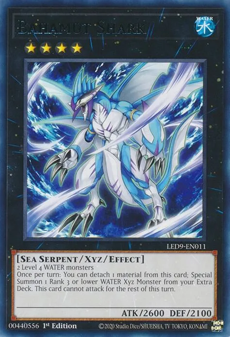 Bahamut Shark LED9-EN011 Yu-Gi-Oh card from Legendary Duelists: Duels From the Deep