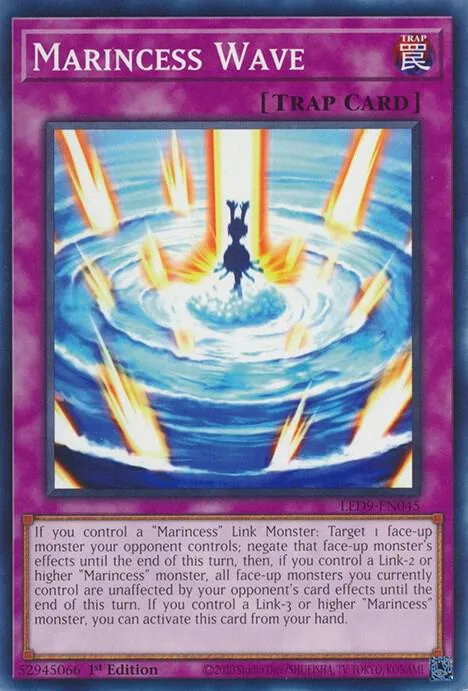 Marincess Wave LED9-EN045 Yu-Gi-Oh card from Legendary Duelists: Duels From the Deep
