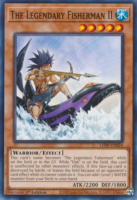 The Legendary Fisherman II LED9-EN024 Yu-Gi-Oh card from Legendary Duelists: Duels From the Deep