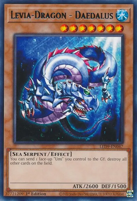 Levia-Dragon - Daedalus LED9-EN047 Yu-Gi-Oh card from Legendary Duelists: Duels From the Deep