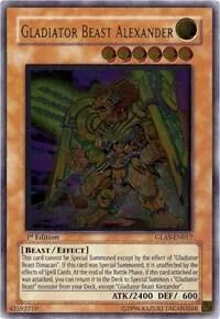 Gladiator Beast Alexander Ultimate Rare GLAS-EN017 1st Edition Yu-Gi-Oh card from Gladiator's Assault