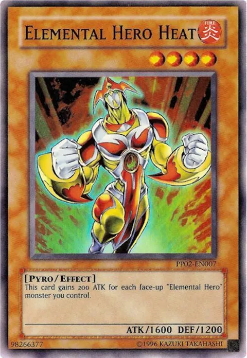 Elemental Hero Heat PP02-EN007 Yu-Gi-Oh card from Premium Pack 2